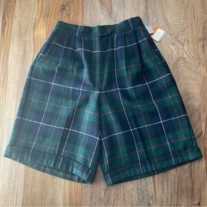 Katie‎ Brooke NWT 80's Wool Blend Plaid High Waisted Deadstock Women's Size 10